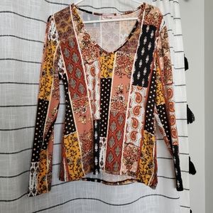 Buckle long sleeve top